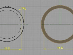 wedding rings 3D Print Model
