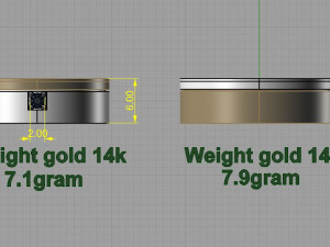 wedding rings 3Dプリントモデル