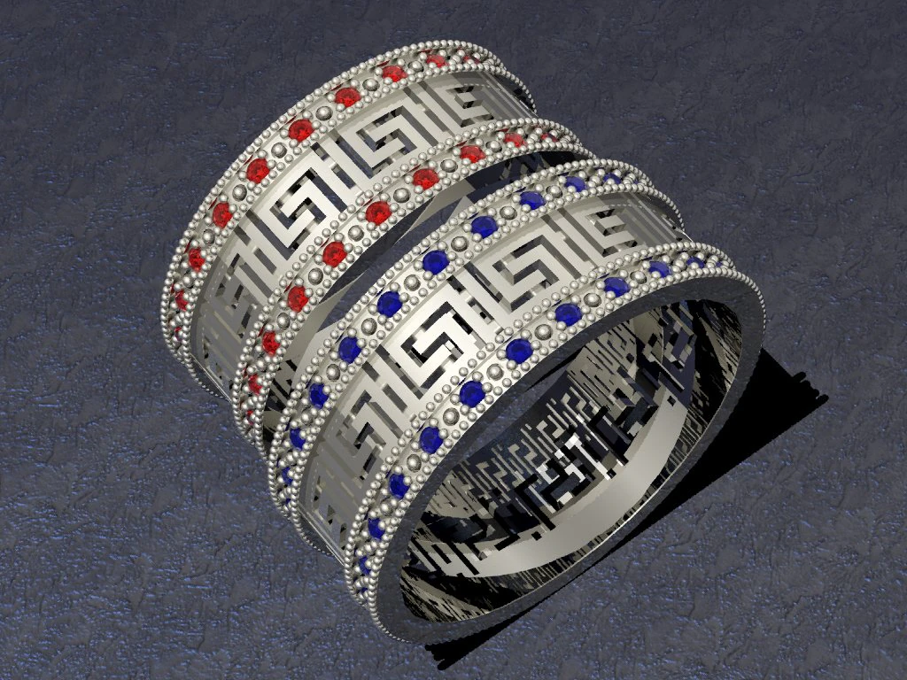 wedding rings 3D Print Model .c4d .max .obj .3ds .fbx .stl .blend