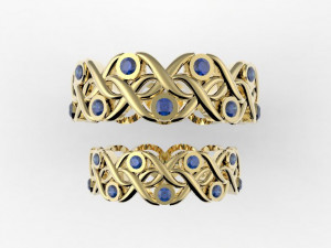 wedding bands 3D Принт Модель