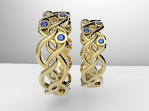 wedding bands 3D Принт Модель