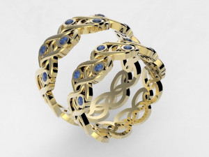 wedding bands 3D Принт Модель