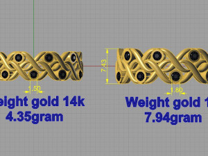 wedding bands 3D Принт Модель