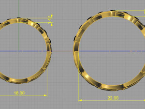 wedding bands 3D Принт Модель