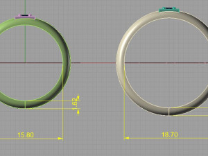 结婚戒指 3D 打印模型