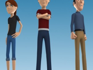 cartoon character pack-1 3Dモデル