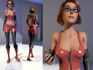 girl blender 3Dモデル