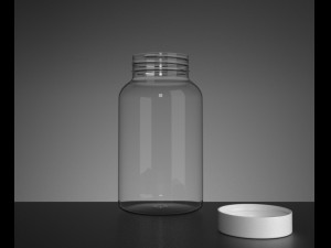 bottle filled with cod liver pills 3D मॉडल