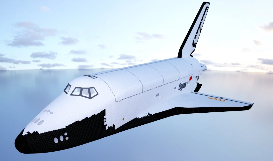 shuttle buran 3D Model .c4d .max .obj .3ds .fbx .stl .blend 