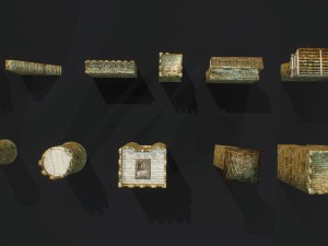 stone castle pack 3D Model