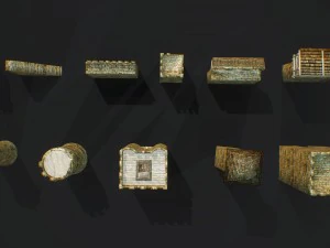 stone castle pack 3D Model