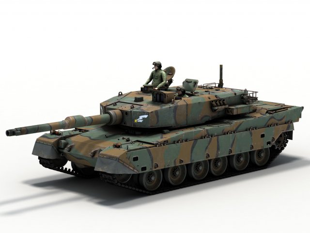 type 90 kyu maru 3D Модель .c4d .max .obj .3ds .fbx .stl .blend 