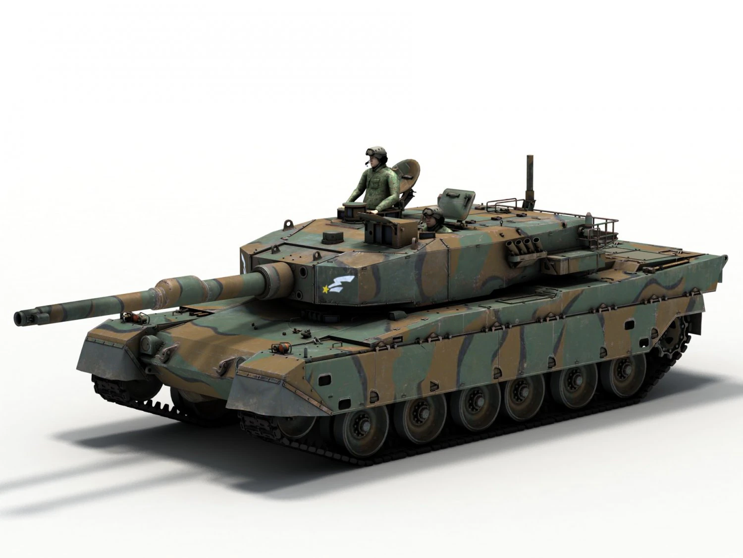 type 90 kyu maru 3D Model .c4d .max .obj .3ds .fbx .stl .blend 