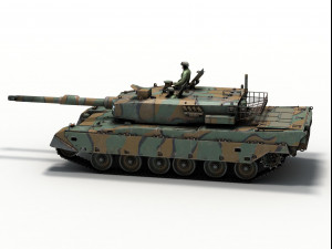 type 90 kyu maru 3D Модель