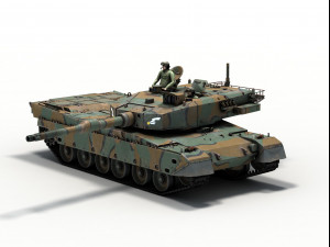 type 90 kyu maru 3D Модель