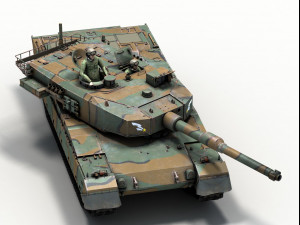 type 90 kyu maru 3D Модель