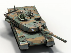 type 90 kyu maru 3D Model