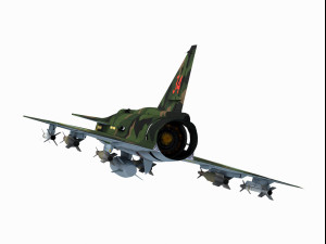 saab aj-37 viggen Modelo 3D