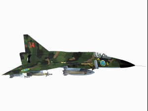 saab aj-37 viggen Modelo 3D