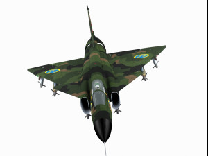 saab aj-37 viggen Modelo 3D
