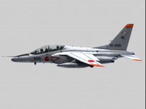 kawasaki t-4 3D Model