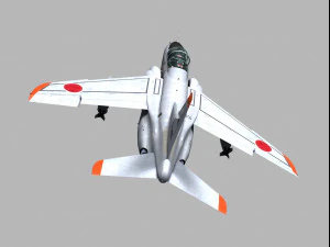 kawasaki t-4 3D Model