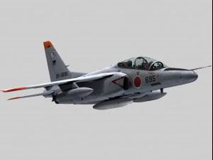 kawasaki t-4 3D Model