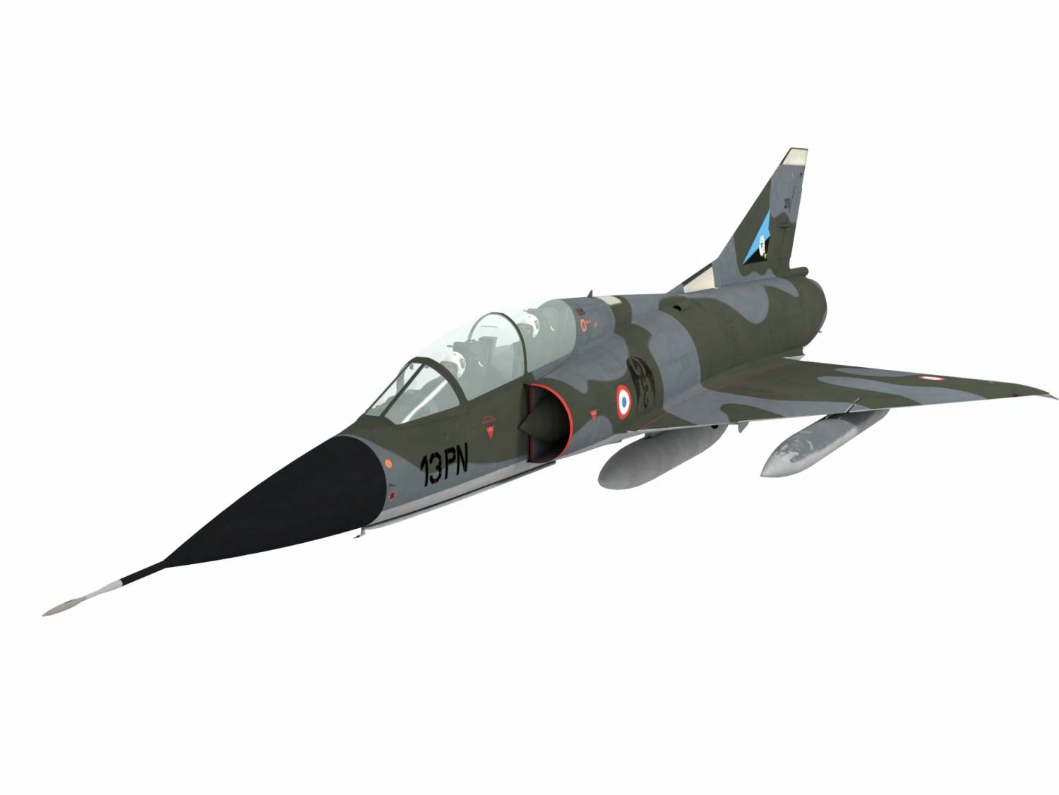 dassault mirage iii b Modelo 3D .c4d .max .obj .3ds .fbx .stl .blend
