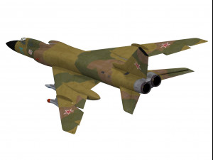 tupolev tu-128 fiddler Modelo 3D