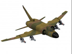tupolev tu-128 fiddler Modelo 3D