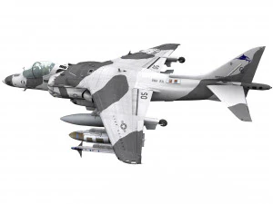 mcdonnell douglas av-8b harrier ii 3D Model