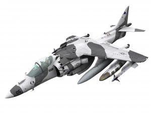 mcdonnell douglas av-8b harrier ii 3D Model
