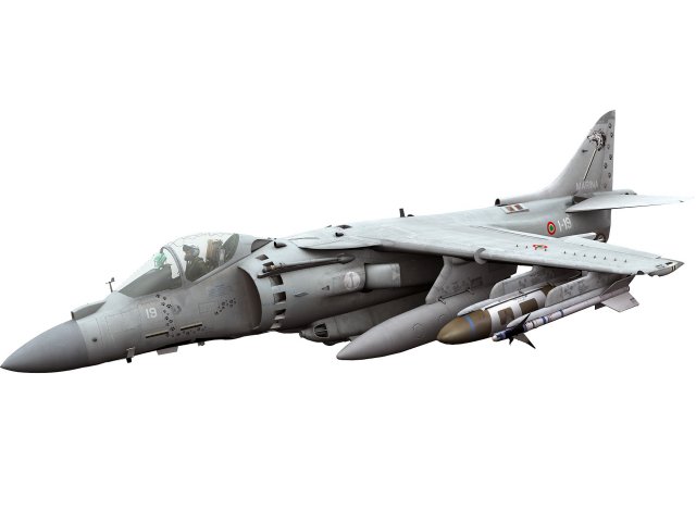 mcdonnell douglas av-8b harrier ii italian scheme Model 3D .c4d .max .obj .3ds .fbx .stl .blend 