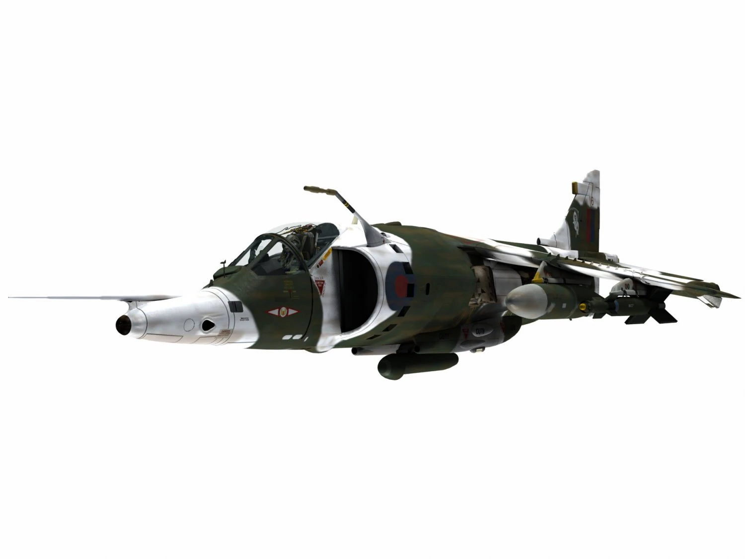 british aerospace harrier gr3 3D Model .c4d .max .obj .3ds .fbx .stl .blend 
