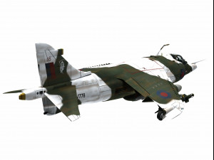 british aerospace harrier gr3 3D मॉडल