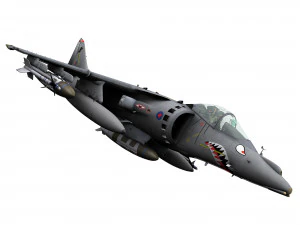british aerospace harrier ii gr9 3D Model