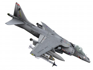 british aerospace harrier ii gr9 3D Model