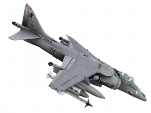british aerospace harrier ii gr9 3D Model