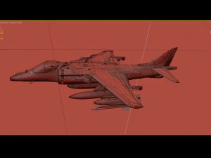 british aerospace harrier ii gr9 3D Model
