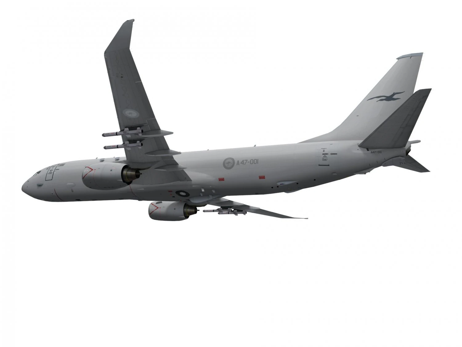 boeing p-8 poseidon 3D Model .c4d .max .obj .3ds .fbx .stl .blend 