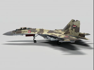 sukhoi su-35 flanker e egypt 3D Model