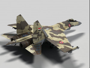 sukhoi su-35 flanker e egypt 3D 模型