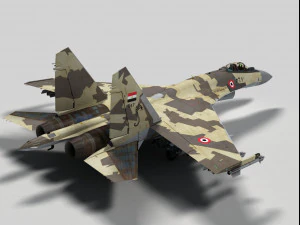 sukhoi su-35 flanker e egypt 3D Model