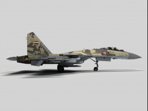 sukhoi su-35 flanker e egypt 3D 模型