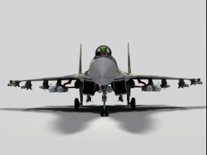 sukhoi su-35 flanker e egypt 3D Model