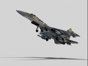 sukhoi su-35 flanker e egypt 3D 模型
