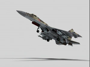 sukhoi su-35 flanker e egypt 3D Model