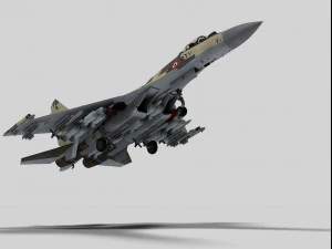 sukhoi su-35 flanker e egypt 3D Model