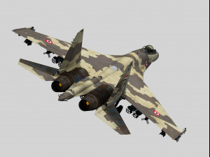 sukhoi su-35 flanker e egypt 3D 模型