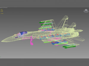 sukhoi su-35 flanker e egypt 3D 模型